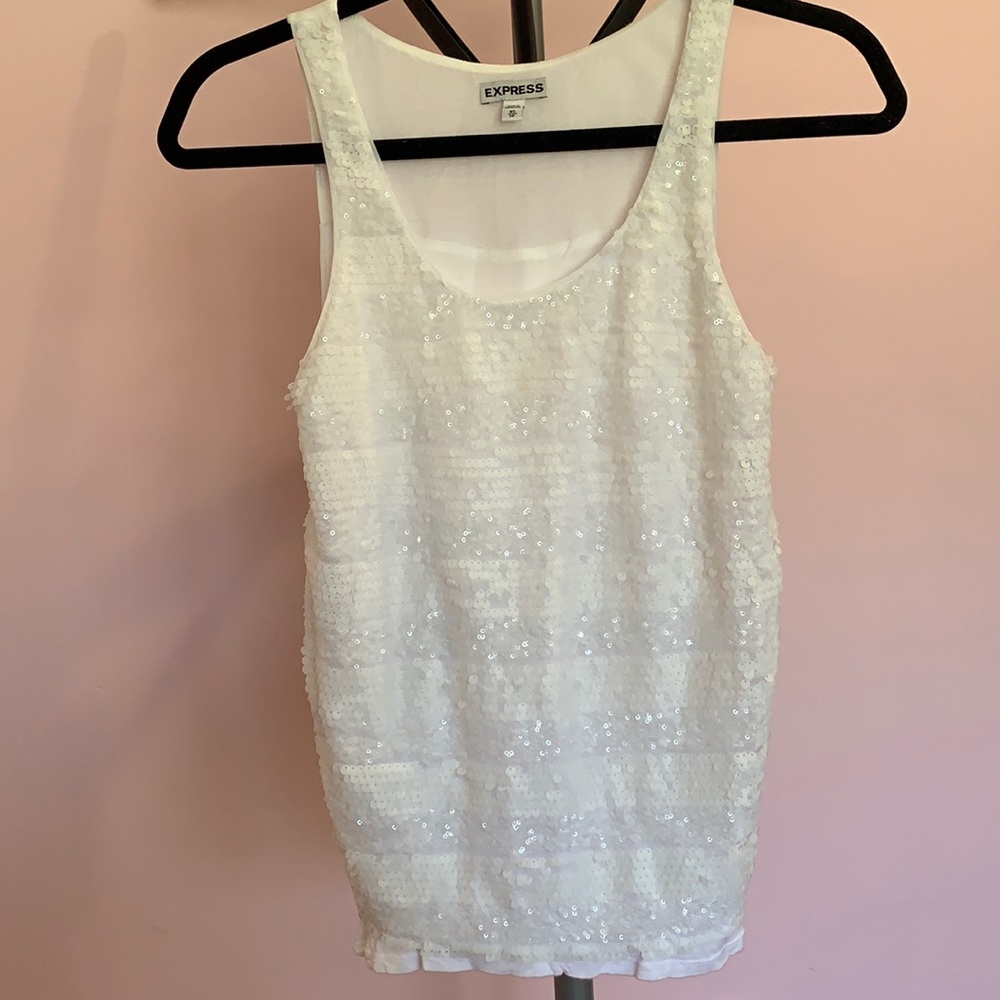 Express sleeveless sequence top!